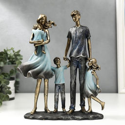 Фигурка полистоун «Большая семья», 26.5×7.5×21 см