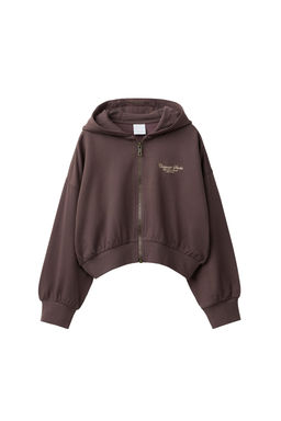 SUDADERA CAPUCHA TEXRO RELIEVE / Marr?n - Zara фото 8