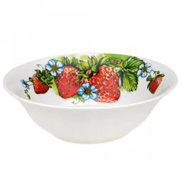 Салатник фарфоровый Клубника 360мл, д14,5см, h4,5см, круглый (Россия) - Домашняя мода фото 2