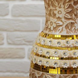 Ваза напольная «Версаль», h=60 см, керамика, МИКС