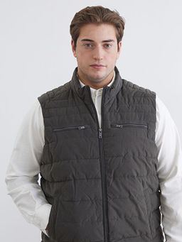 Standart Kal?p Dik Yaka Erkek ?i?me Yelek