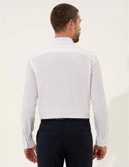 Beyaz Slim Fit Uzun Kollu G_mlek - Pierre cardin фото 5