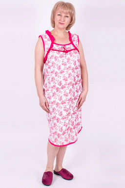 Арт. 6145 Ночная сорочка без рукав Цвет:ассорти - Калинка фото 2