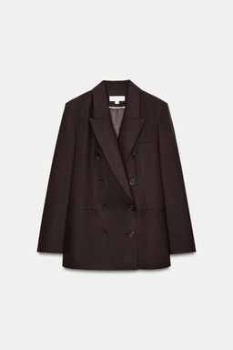 DOUBLE-BREASTED BLAZER WITH SHOULDER PADS - Zara фото 6