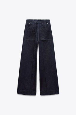 ZW COLLECTION WIDE-LEG HIGH-WAIST JEANS - Zara фото 54