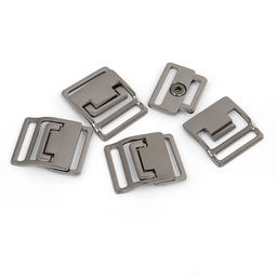 Пряжка металл под резинку 30мм арт.TBY.1525 44х37мм цв. черный никель уп. 5шт