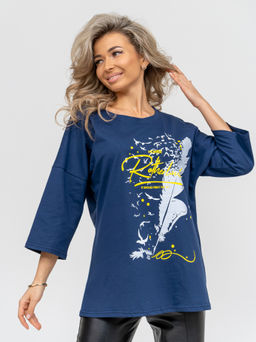 897 Футболка "Темно-синий"