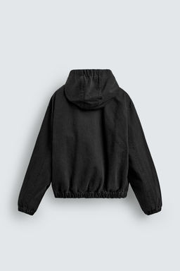 CAZADORA LAVADA CAPUCHA / Carb?n - Zara фото 7