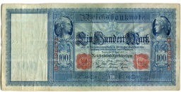 Банкнота 100 марок 1910 года Германия