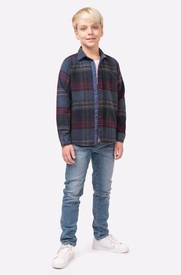 Рубашка для мальчика на кнопках Happyfox