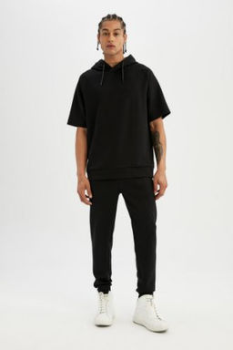 DeFactoFit Jogger Esofman Alt? Slim Fit Dar Kesim Skuba Dalg?c Kumas Lastikli Paca Beli Bagc?kl? Cepli