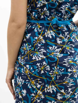 Халат женский, цвет синий