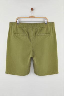 TRENDYOL MAN Haki Loose Fit Pamuklu Bagc?kl? Buyuk Beden Sort TMNSS25AP00007 - Trendyolmilla фото 4