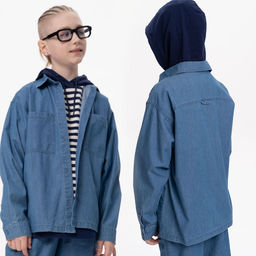 BGCJ3373 Сорочка верхняя для мальчиков