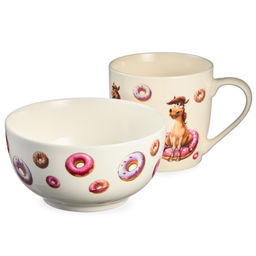 НАБОР ПОСУДЫ LEFARD PONYCAKE 2 ПР. (КРУЖКА 360МЛ, САЛАТНИК 500МЛ) фото 2