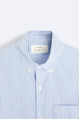 STRIPED CREASED-EFFECT SHIRT - Zara фото 8