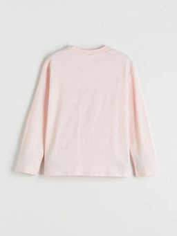 Bask?l? Bisiklet Yaka K?z ?ocuk Pijama Tak?m