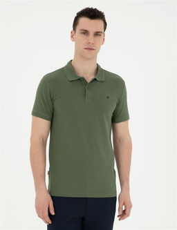 Haki Slim Fit Basic Ti__rt