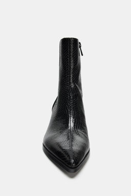 EMBOSSED HEEL ANKLE BOOTS - Zara фото 15