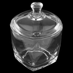 Конфетница стеклянная Ларец 280мл, 8,7х8,7х7,4см, основание 5,8х5,8см, стеклянная крышка, общая h10,8см, в коробке, Дели Гласс (Deli Glass)(Китай) - Домашняя мода фото 2