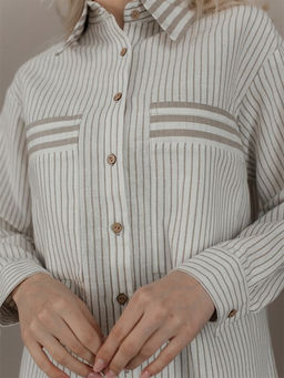 рубашка лен 50%, хлопок 50% - Волтри фото 2