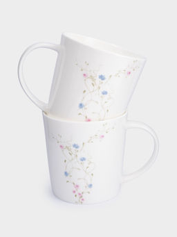 Кружка, 450 мл, 2 шт, фарфор F, белая, Цветы, Gentle garden - Anna lafarg фото 4