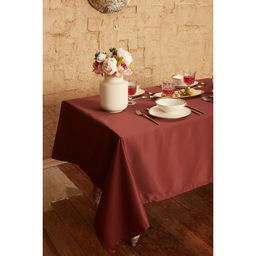 Скатерть Этель Cozy 150*220 +/-3см, цв.шоколад, пл. 192 г/м2, хл с ВГМО  фото 3