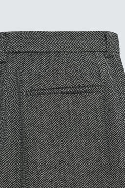 HERRINGBONE TEXTURED SUIT TROUSERS WITH WOOL - Zara фото 24