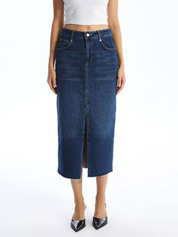 Dar Fit Kad?n Jean Etek