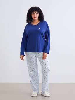 Bisiklet Yaka Nak??l? Kad?n Pijama Tak?m?