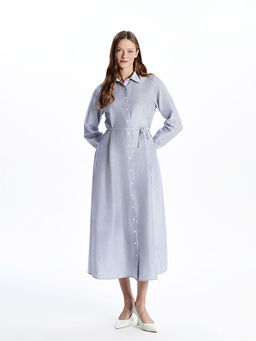 ?izgili Ku?akl? Kad?n Midi Elbise