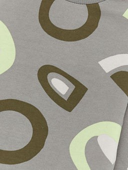 Bisiklet Yaka Uzun Kollu Bask?l? Erkek Bebek Sweatshirt - Waikiki фото 3