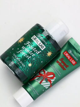 Подарочный набор Happy New Year: гель для душа и крем для рук, Frosted Winter, URAL LAB