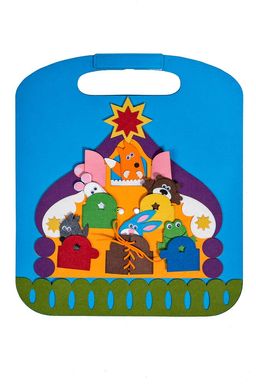 Пальчиковый театр Коврик в дорогу Теремок