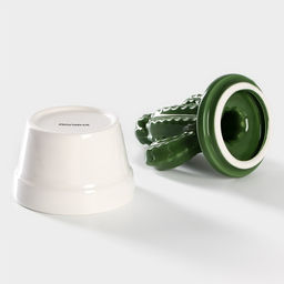 Банка для сыпучих Доляна «Кактус», 150 мл, 8×8×14 см, керамика