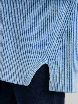 Джемпер с воротом из смесового хлопка / Zarina  фото 7