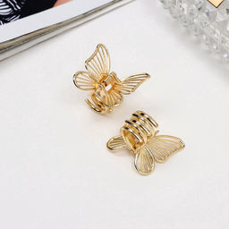 Цена за 2 шт. Крабик для волос «Менди», набор 2 шт., 2.5 см, золото