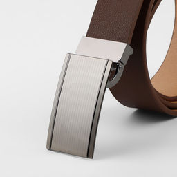 Пряжка для ремня, автоматическая, 7,5 3,7 см, цвет чёрный никель - Арт узор фото 5