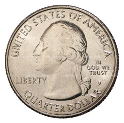 25 центов 2018 года D США Национальные парки №43 Национальный парк Вояджерс