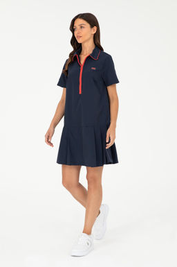 U. S. Polo Assn / Женское темно-синее тканое платье - U.s. polo assn фото 3
