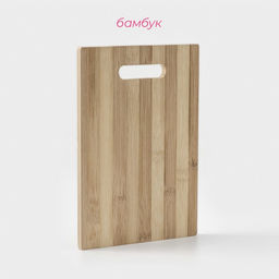 Доска разделочная Доляна «Зебра», 26×16 см, бамбук