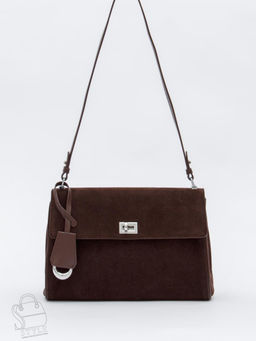 Сумка женская кожаная 5103-1X coffee Polina&Eiterou