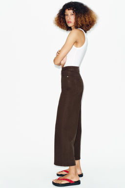 JEANS Z1975 CULOTTE TIRO ALTO COMFORT / Marr?n - Zara фото 5