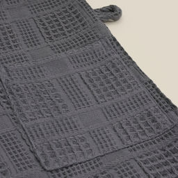 Халат вафельный мужской SL HOME: Chess «Гри Сандре», размер M, хлопок 100%, тёмно-серый