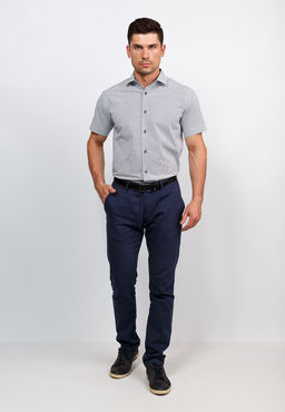 Сорочка мужская короткий рукав GREG 113/107/06/ZV/1 STRETCH  фото 5