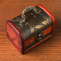 Шкатулка для украшений «Сундучок. Цветущий бамбук», дерево, 8.5×11.8×8.5 см