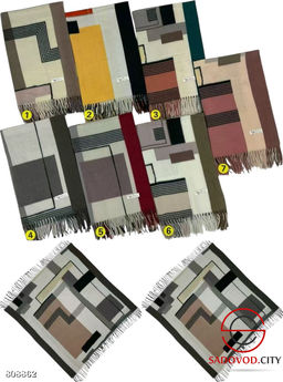 Теплый зимний платок из 100% кашемира,