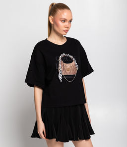 Футболка #КТ5008, чёрный - Dommod фото 2