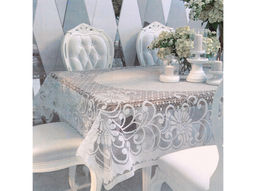 Скатерть декоративная Д235 3 белый 2.45 м*1.55 м рис. Д235