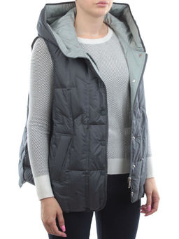 25-188 DK. GRAY Жилет утепленный женский (пух)